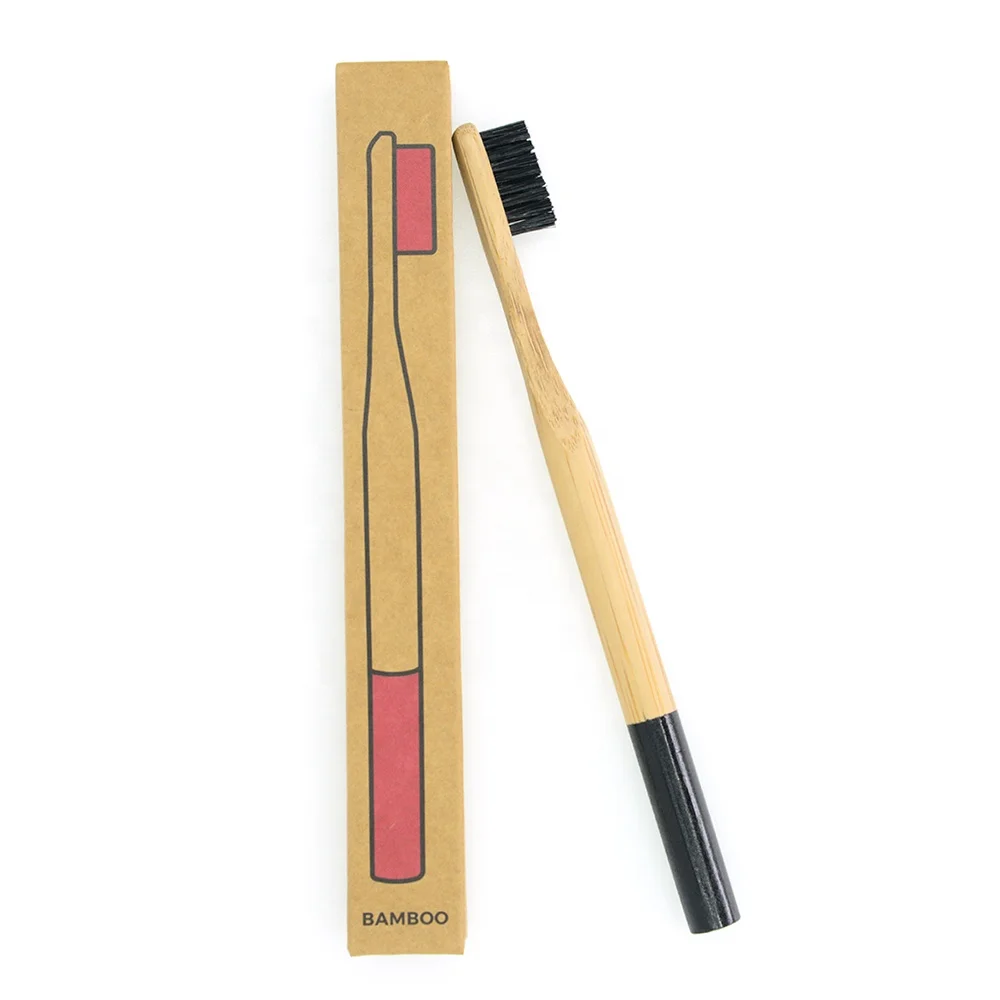 ZigZag Bristles Shape FSC Certified Round Toothbrush Bamboo