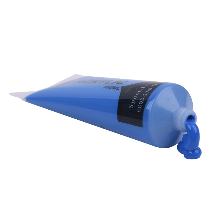 Professional 100 Ml Acrylic Artistic Paint Tubes Plastic Tube Non-Toxic Acrylic Artist Paint For Art Painting Fabric Drawing