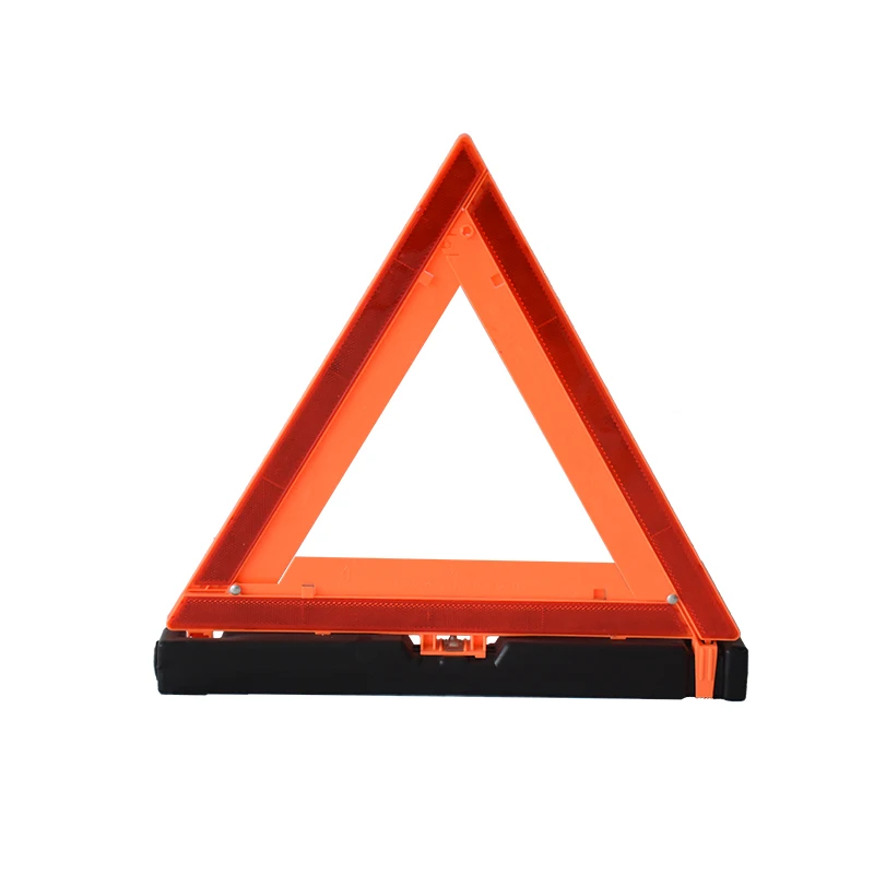 3 Packed High Reflective Emergency Roadside Early Red Warning Triangle for Roadside Safety