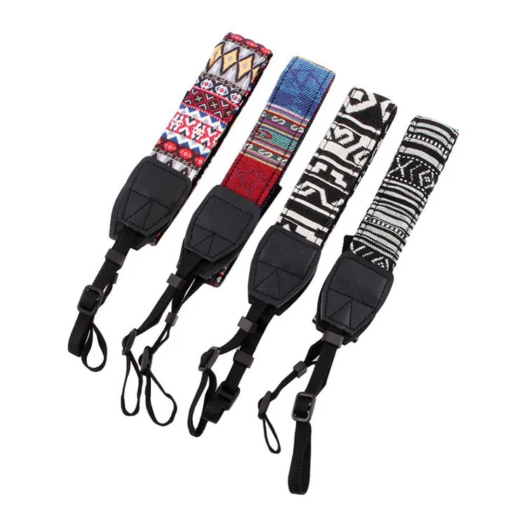 Wholesale Custom Good Quality Camera Strap Polyester Orange PURPLE Yellow BROWN Multi WHITE Black Green Blue GRAY Pink RED