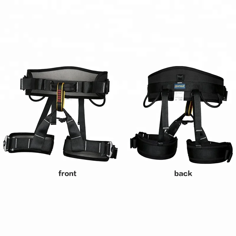XINDA black half body safety harness set with belt for rock climbing