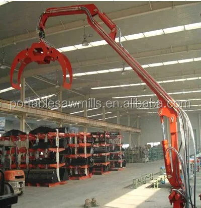 Китай, низкая цена, мобильный кран Farma Forest Log Trailer с краном