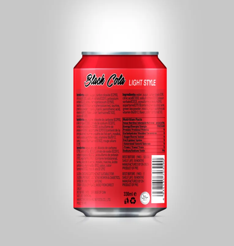 
330ml Canned Black Cola 