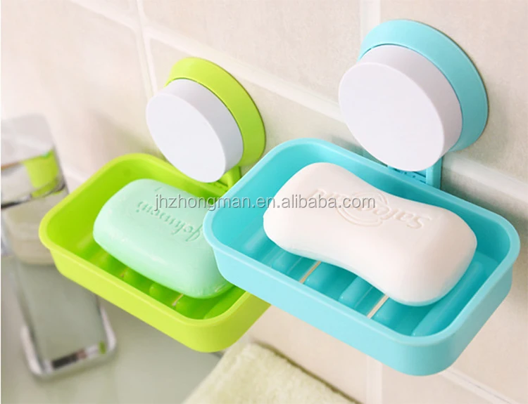 
Wall Suction Soap Dish For Kitchen And Bathroom,High Quality New Plastic Strong Sucker Soap Box, plastic soap box 