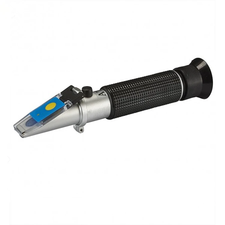 Led Refractometer For Reading Salinity With Calibration Fluid  ATC Function