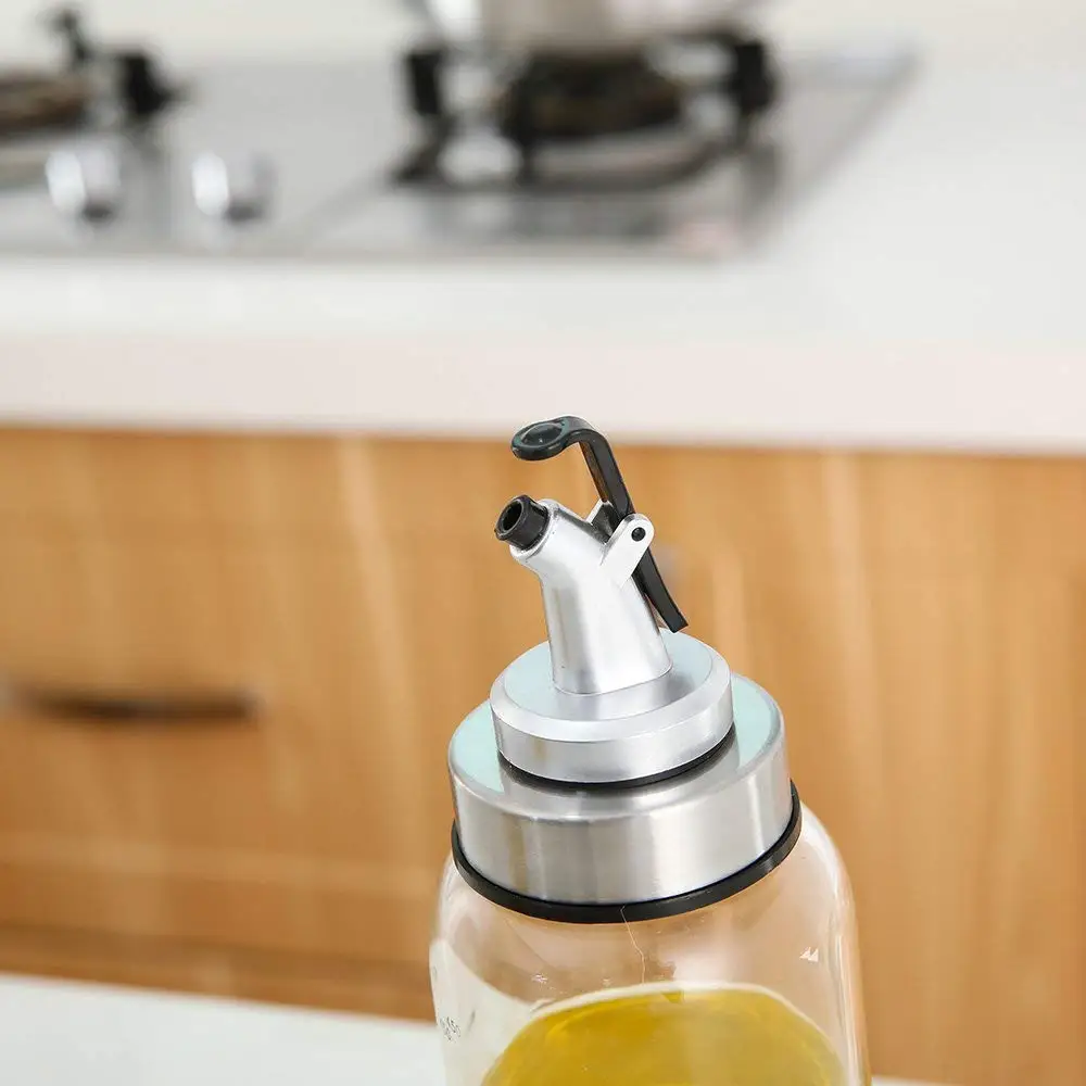 500ml round Glass Olive Oil Bottle Vinegar Sauce Bottle For Oiler Cruet Condiment Packing