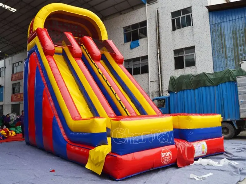 New design 22H Dual Lane slide  jumping bounce castle with pool intex water inflatable slides Inflatable Castle