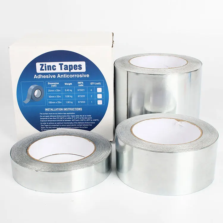Adhesive Anti corrosive Zinc Tapes 50MMX20MTR