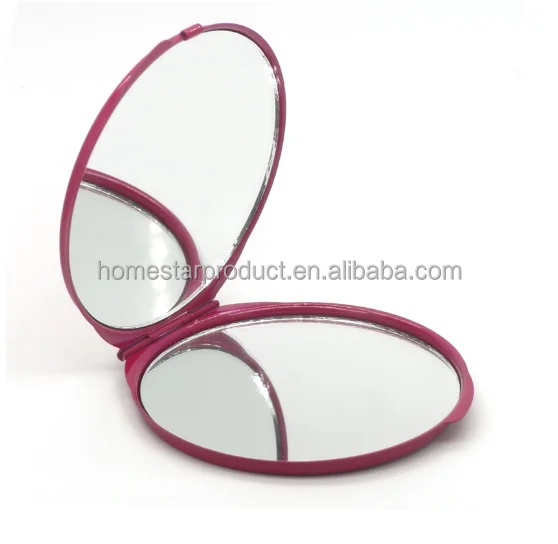 real leather custom made pocket mirrors /Promotional silver metal mirror for ladies