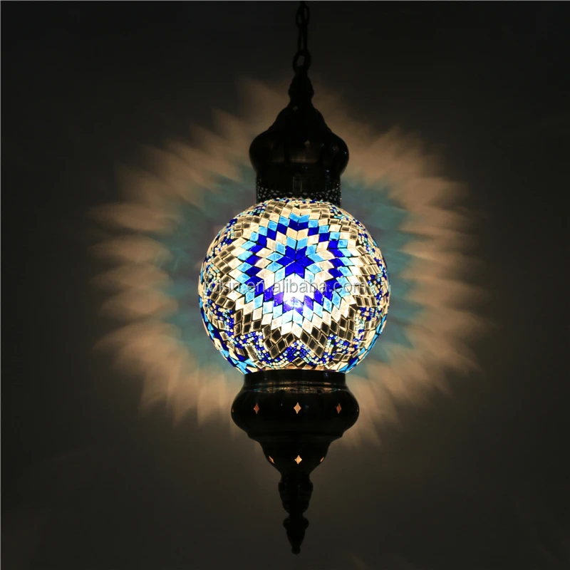 handmade Mosaic Art single Turkish Chandelier Lamps CC1X01