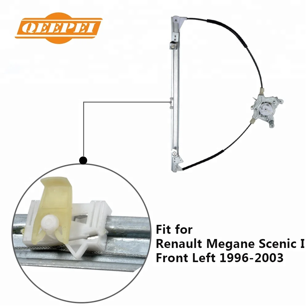 QEEPEI WRRN004 передний левый 7700838591 стеклоподъемник для Renault Megane