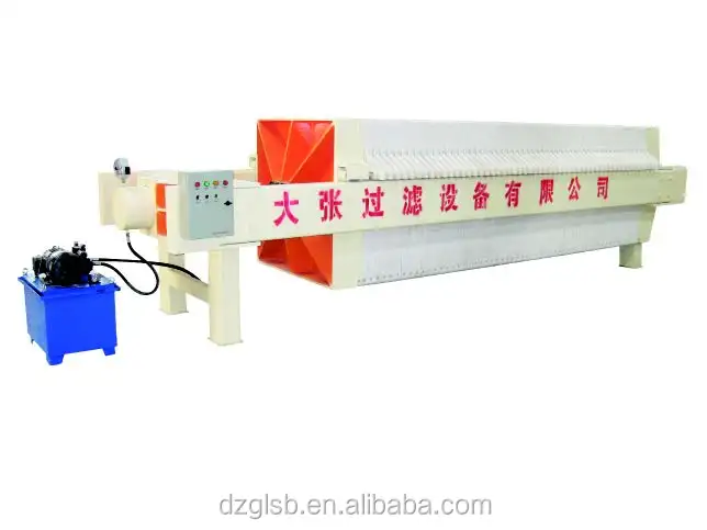 Dazhang China hydraulic chamber filter press  filtering machine for clay