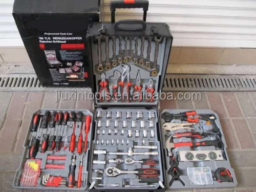 Golden Ratchet Wrench 286pcs Swiss Kraft Tool Trolley Box set