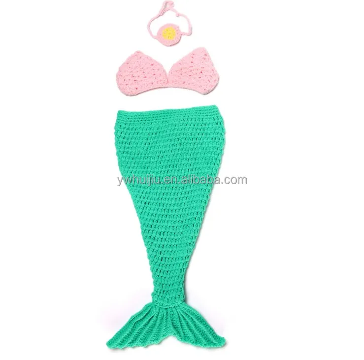 baby photo props newborn mermaid design photo props crochet hat