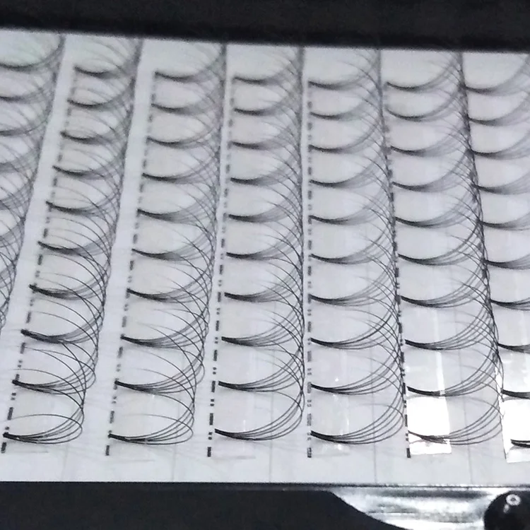 
Private label 0.07 0.10 Korea synthetic hair 2d 3d 4d 5d 6d 8d J B C CC D curl Premade volume fans 