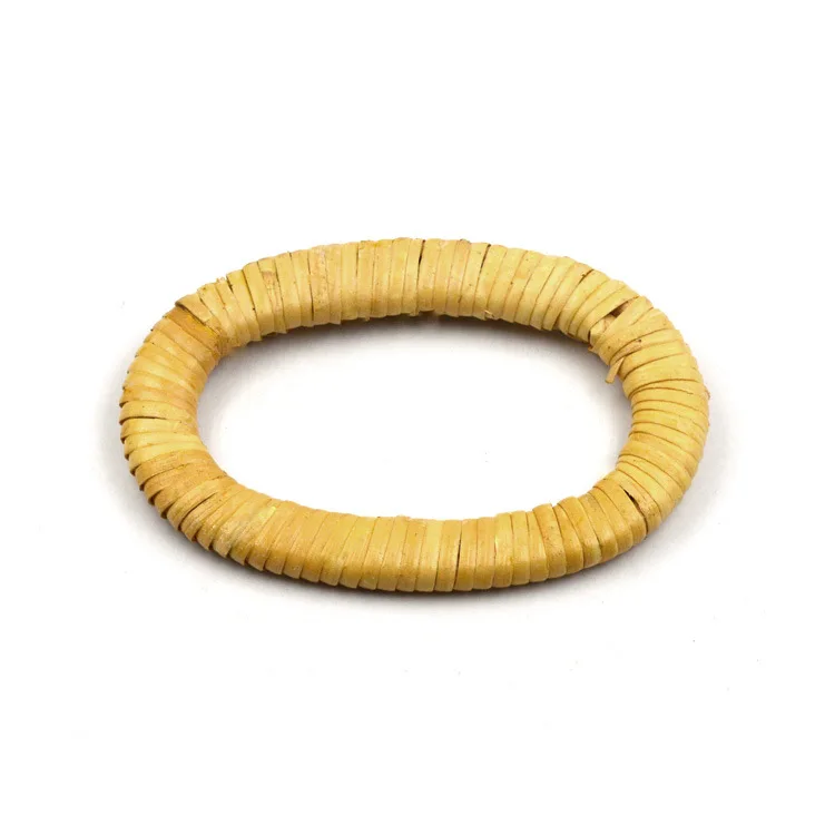 Wholesale 13cm Oval DIY Rattan Plaiting Article Bamboo Purse Bag Handles