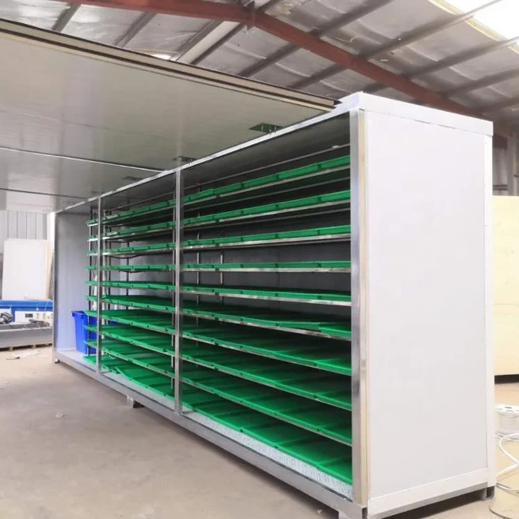 OEM manufacturer automatic barley/wheat/corn hydroponic fodder machine  with low price