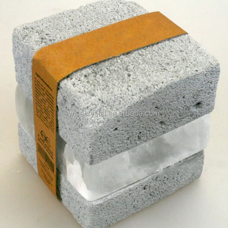 
Gypsum crystal crystal selenite lamp Mineral sandwich night light 