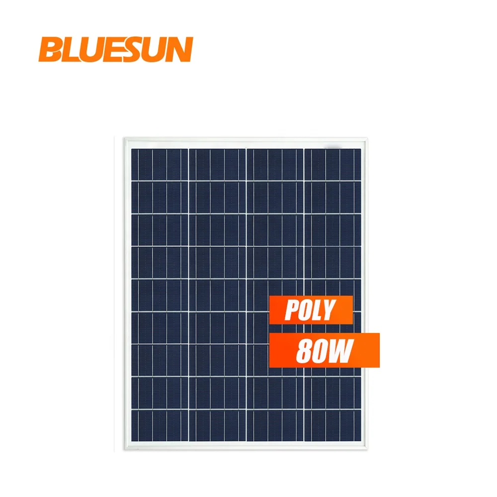 Bluesun 80 watt photovoltaic solar panel 80 w poly solar module 75w