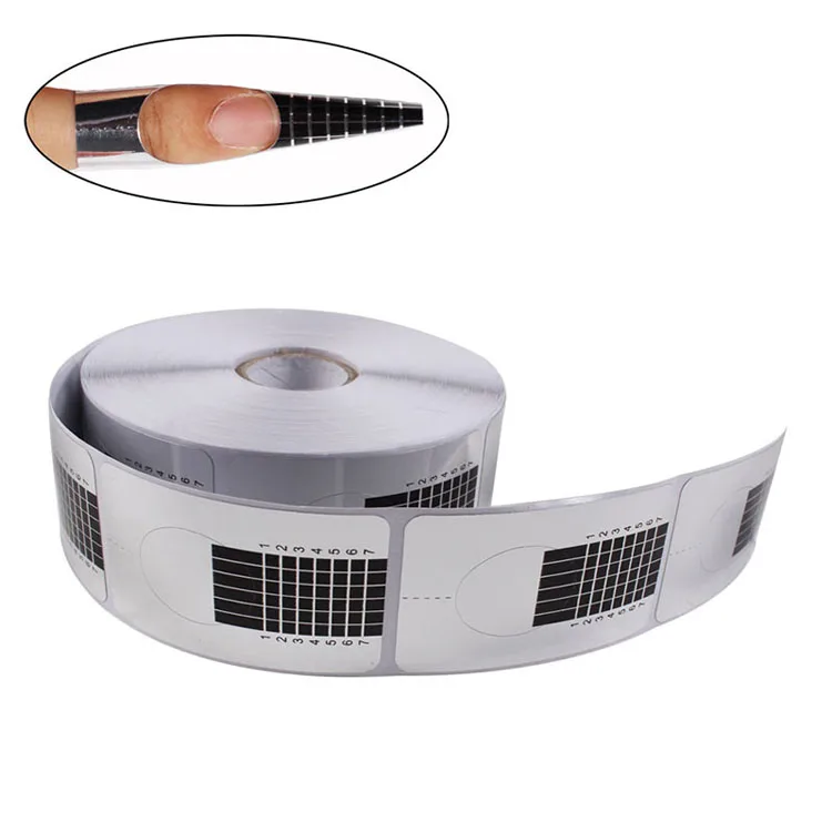 Прямоугольная форма для французского маникюра, металлическая Форма для ногтей, руководство по наращиванию, форма, наклейка, клейкая лента, Типсы, инструменты для УФ-геля