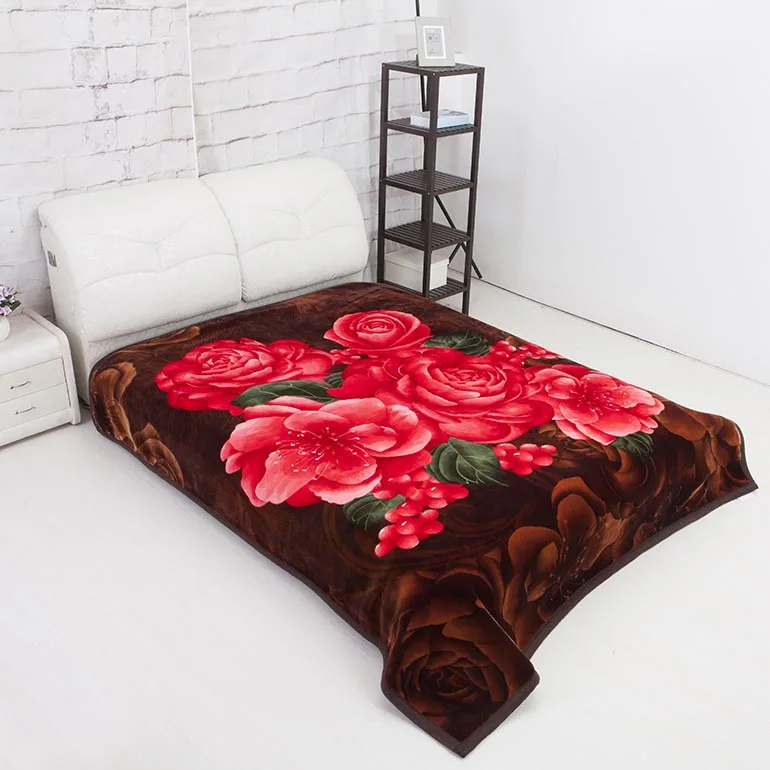 TENDER TOUCH 100 Polyester wholesaler 4kg double ply Black pakistani mink blanket