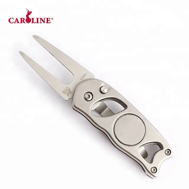 
Promotional bulk golf pitchfork golf divot tool 