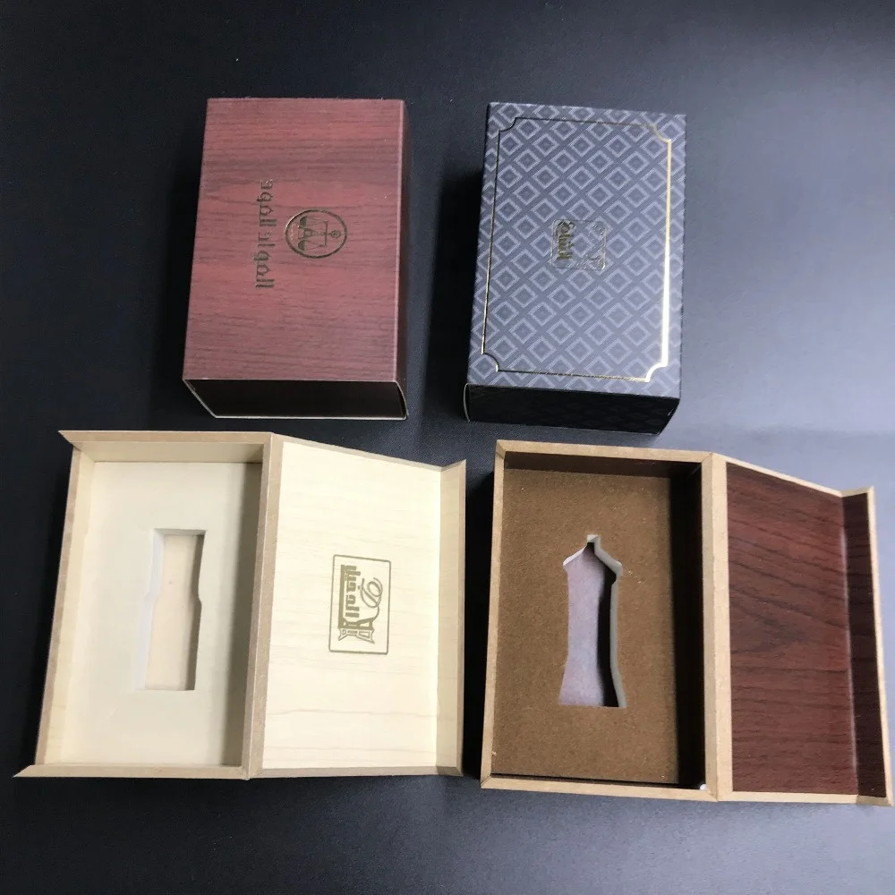 
Factory price wooden box with paper sleeve for 3ml 6ml 12ml attar fancy bottle 