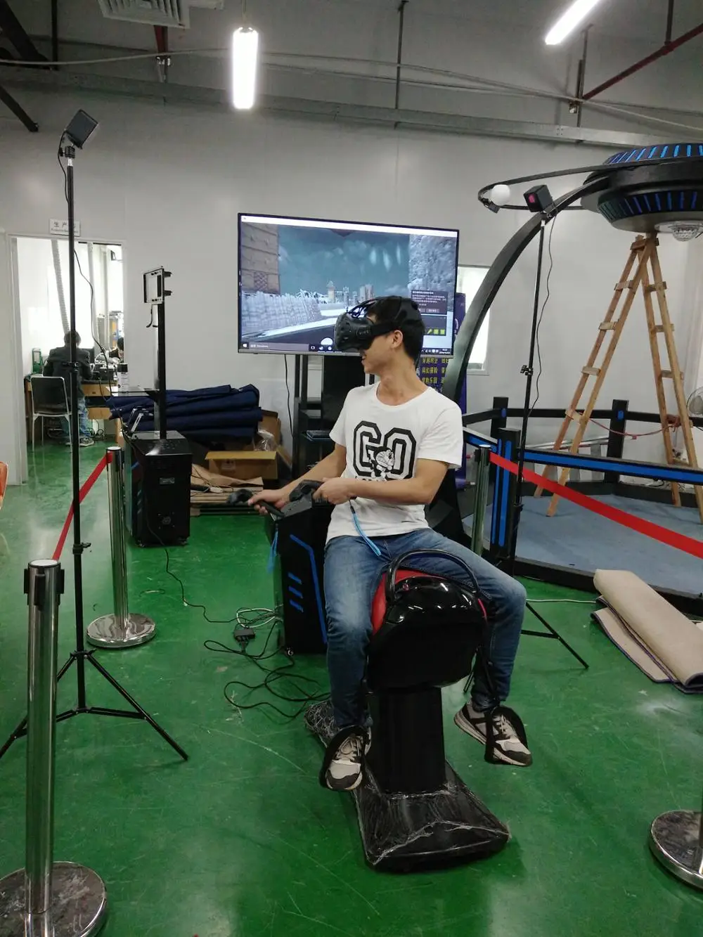 Shopping Mall 9D VR 360 vision Crazy horse racing simulator Virtual Reality horse riding Simulator
