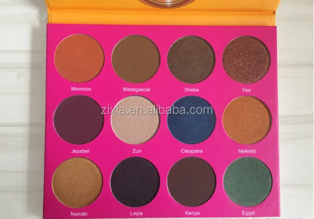 
2019 New interesting products high pigment branded eye shadow small make up eyeshadow palettes for wholesale 