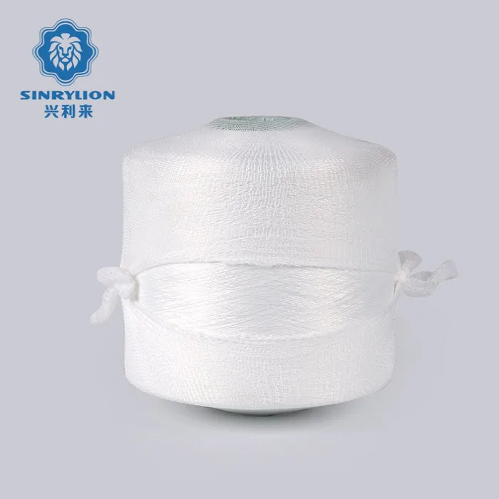 Custom specification semi dull white dyeing tube yarn 50 75 90 100 300 denier polyester twist yarn wholesale