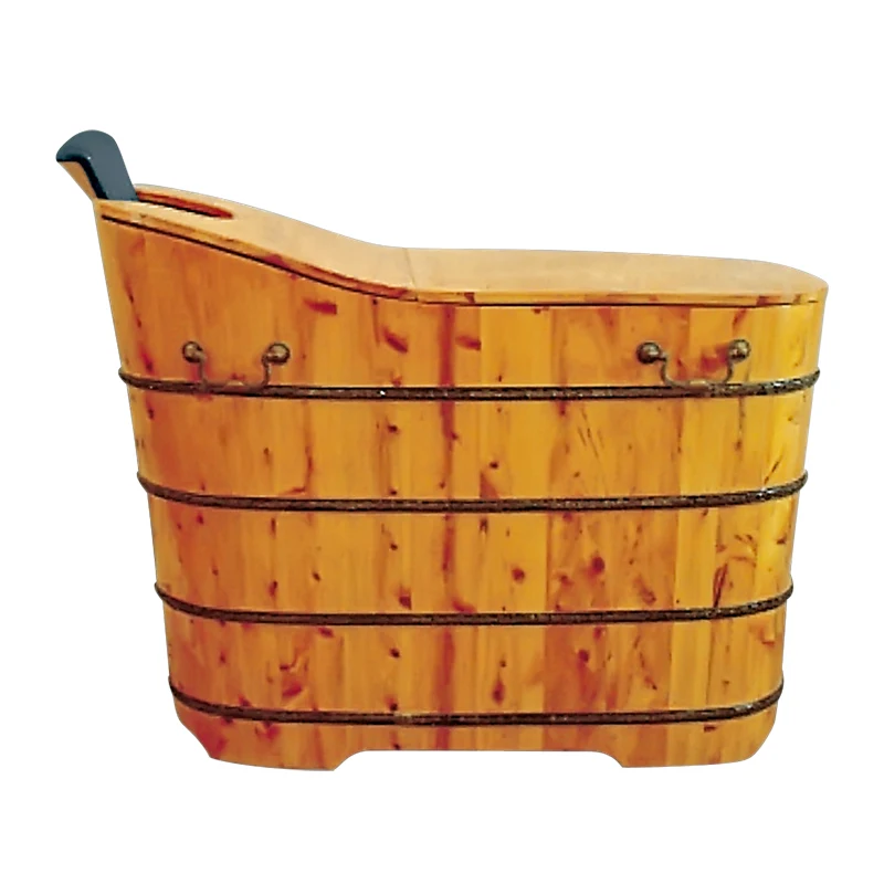 Wooden Barrel Bathtub Teak Wood Spa Soaking Tub Japanese Wooden Bathtubs K-9508