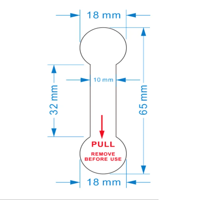Transparent Plastic Battery Insulator tabs,battery isolated strip,pull tab for Battery