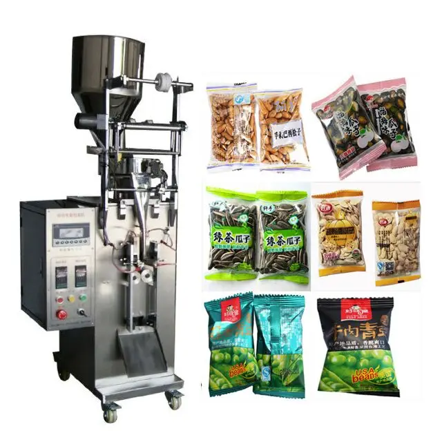Automatic Snack Food Sunflower Seed Peanut Plastic Bag Packaging Sealing Bean Packing Machine With date Printing
