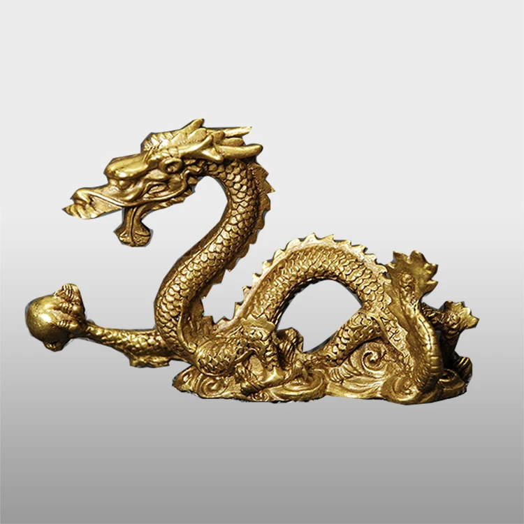 Outdoor garden metal bronze dragon sculpture for sale