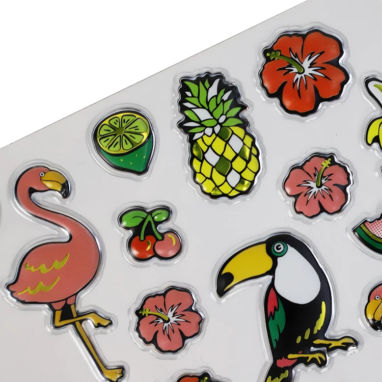 Top quality self adhesive novelty shape kids 3d  foam bubble stickers for gifts