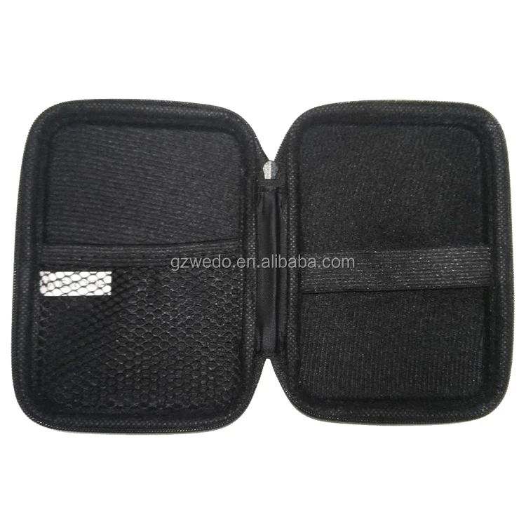 Hard EVA Travel Carrying Storage Case Bag for Portable Charger Power Bank External Battery Cable Custom, Black