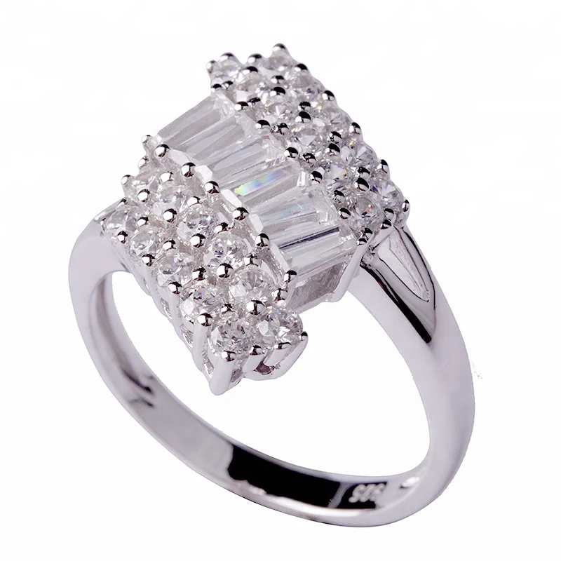 CZ Diamond 925 Siver Wholesale Silver Jewelry Thailand Women Jewelry