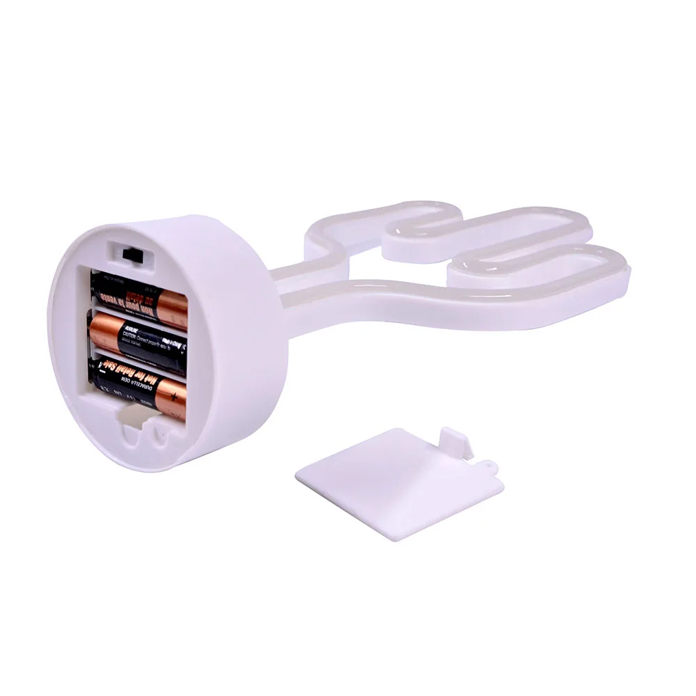 Custom Desktop 3AA Battery  Christmas Creative Kids Gift Holiday Decoration Lamp Home Sign Cactus Table Tree LED Neon Light