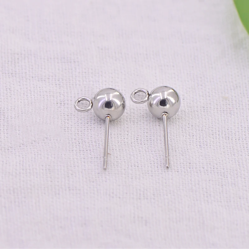 Making earring accessories stainless steel pin with ball head A86272