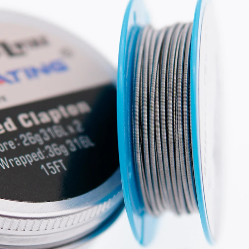 
NEW ARRIVALS FUSED CLAPTON COIL WRAPPED WITH 36G 316L SS 