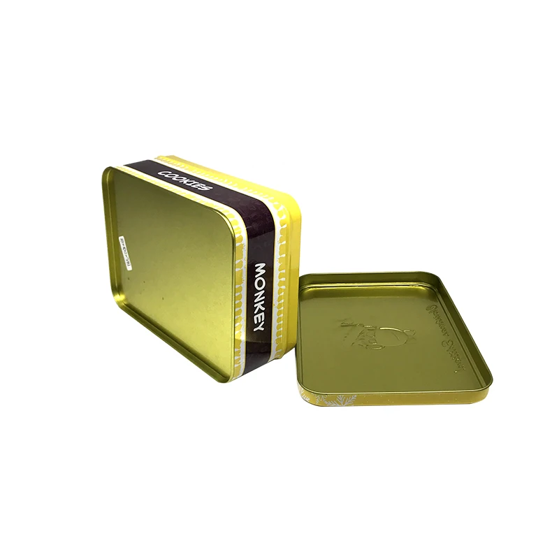wholesale custom factory Cookies and candy Tin Boxes gift tin packaging