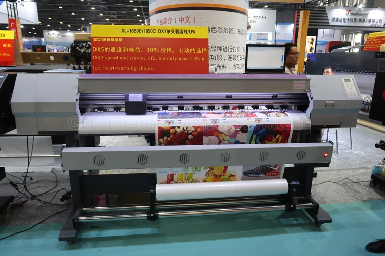Guangzhou DX11 Digital Flex Banner Printing Machine Xp600 Eco Solvent Printer 1.8m Yinghe