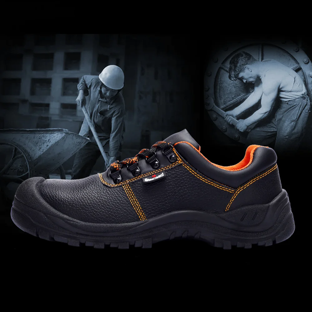 Мужская защитная обувь со стальным носком, Рабочая защитная обувь для мужчин, модные походные кроссовки, Противоударная непрокалываемая нескользящая обувь