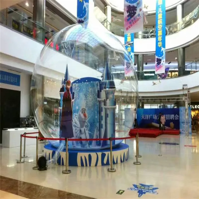 Custom High Quality Inflatable Christmas Snowflake Blowing Ball For Christmas Decoration