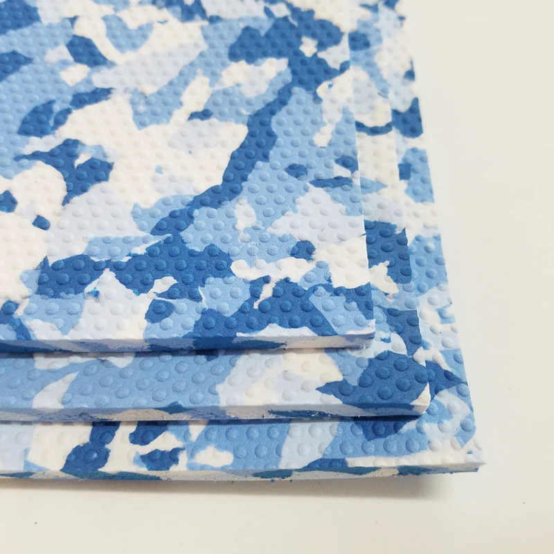 Melors Морских Профнастил Синий Камуфляж Тиснением Ямочками EVA противоскользящие Полный Лист Материал