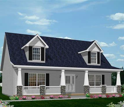 110sqm China Low Cost Light Gauge Steel Prefab House Villa