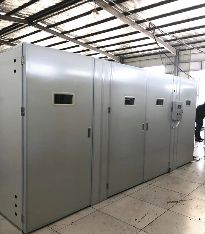 Full automatic duck egg incubator for sale Galvanized egg trolley 19712eggs incubator