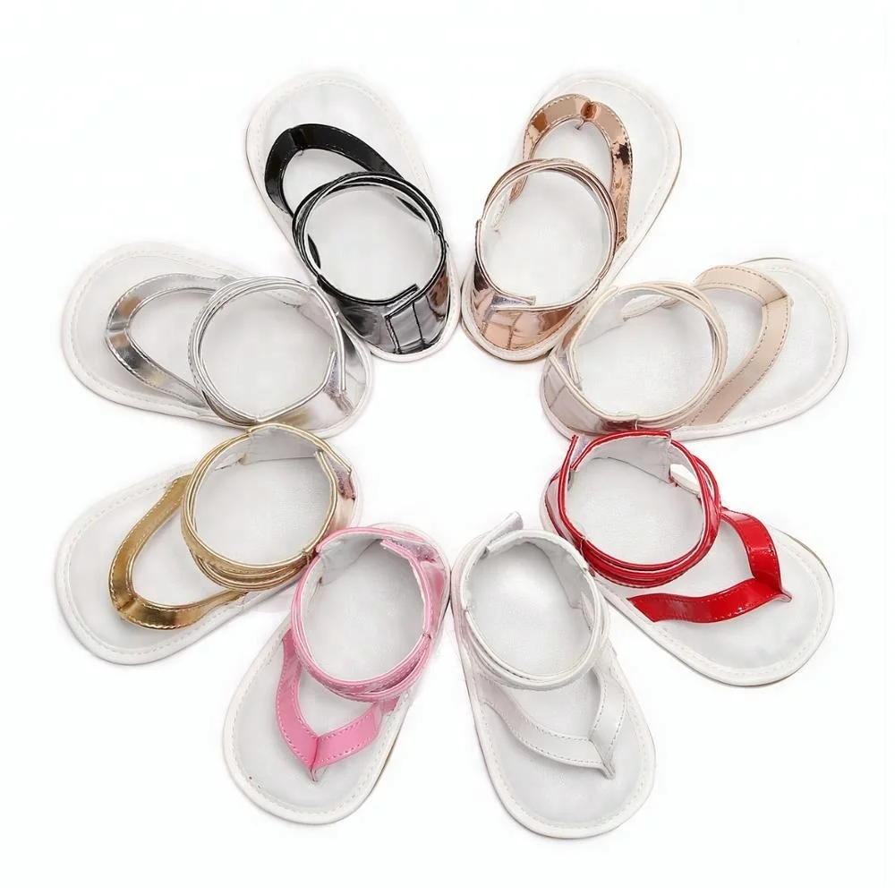 wholesale gladiator Baby Girl Sandals rubber sole leather Baby Shoes