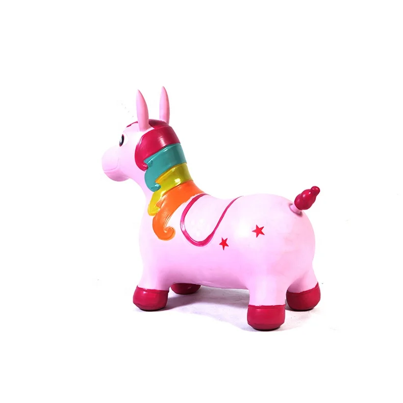Детские спортивные игрушки ездить на животных игрушечные лошадки надувной Единорог бункер прыжки вне баланс упражнения