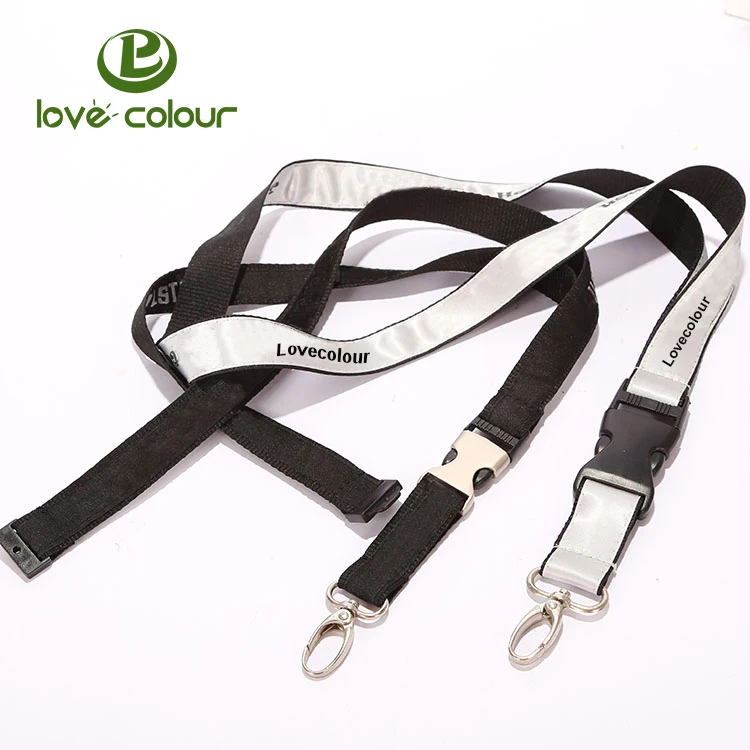 
Custom Polyester Woven Satin Lanyard With Double Layer 
